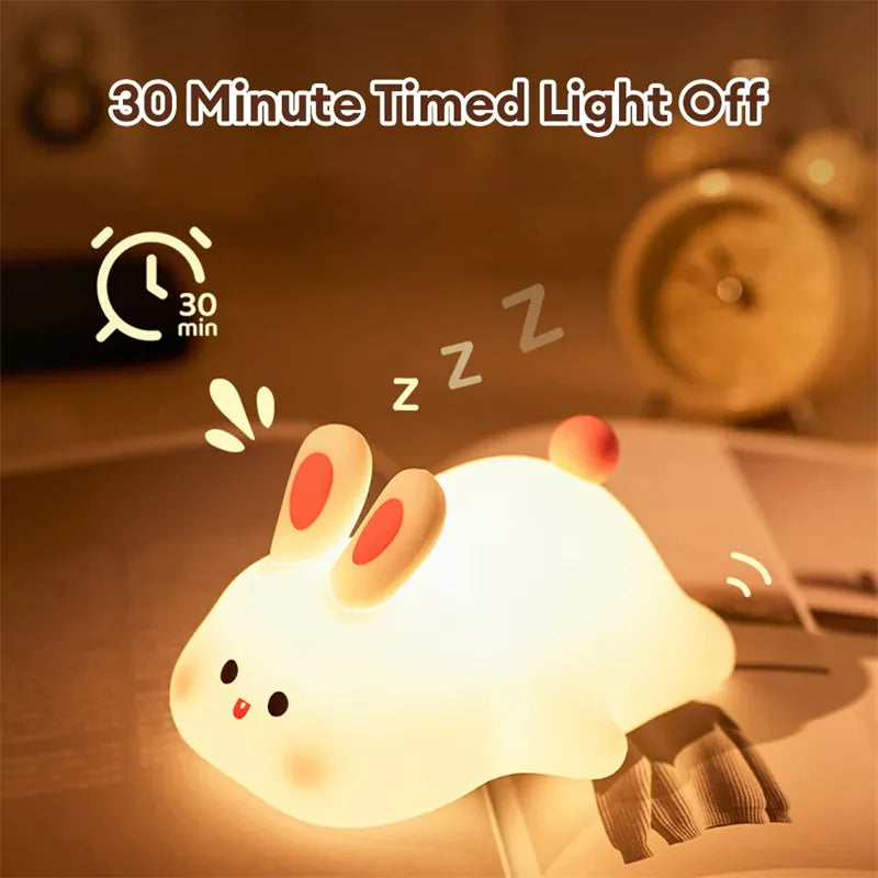 Luz Nocturna Conejito LED – ¡Tu compañero mágico para dormir!