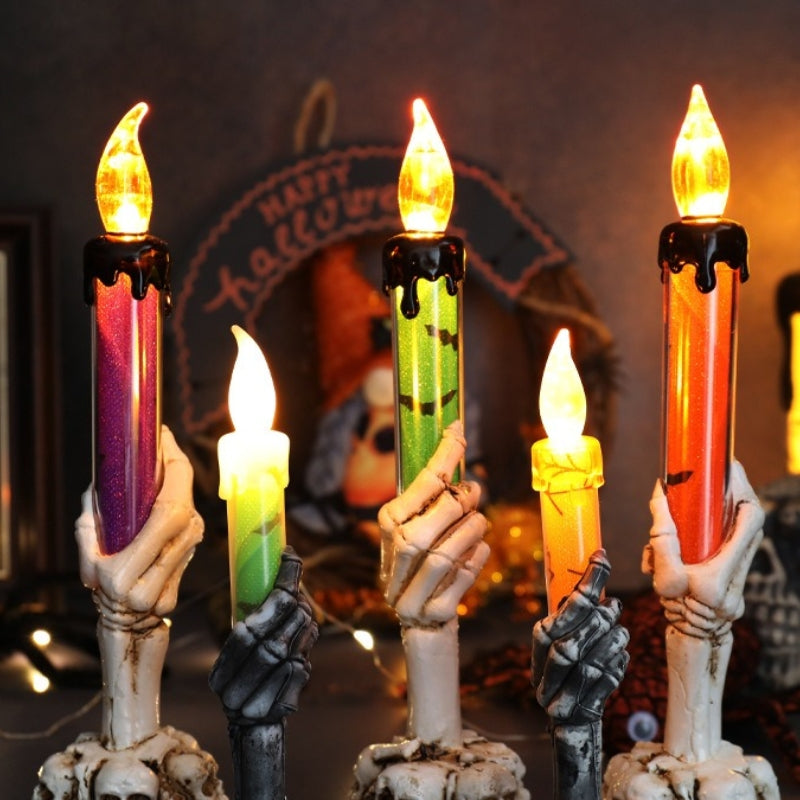 Calavera Mágica Halloween – Lámpara LED Mano Fantasma para Peques y Mayores 💀