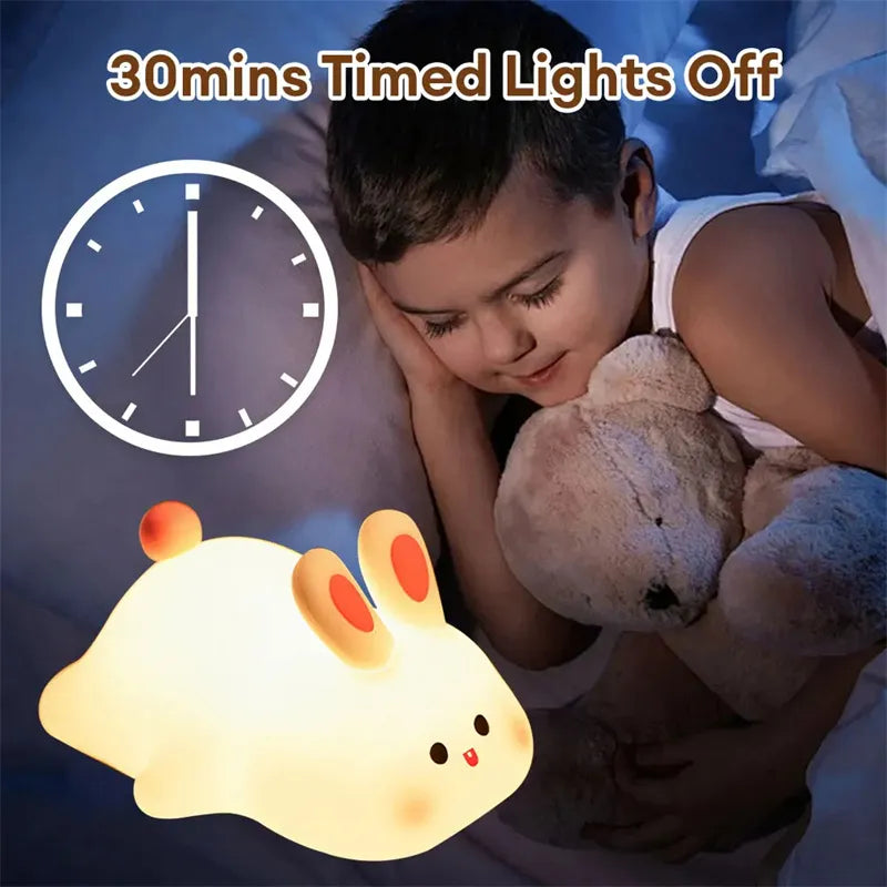 Luz Nocturna Conejito LED – ¡Tu compañero mágico para dormir!