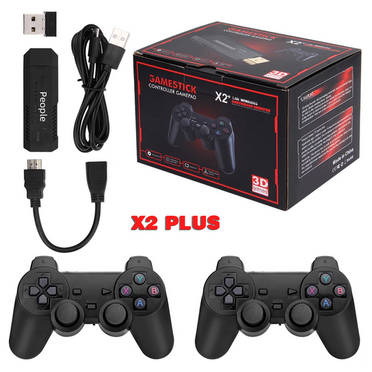X2 PLUS Consola Retro – Juegos Clásicos y 3D | Pantalla Grande