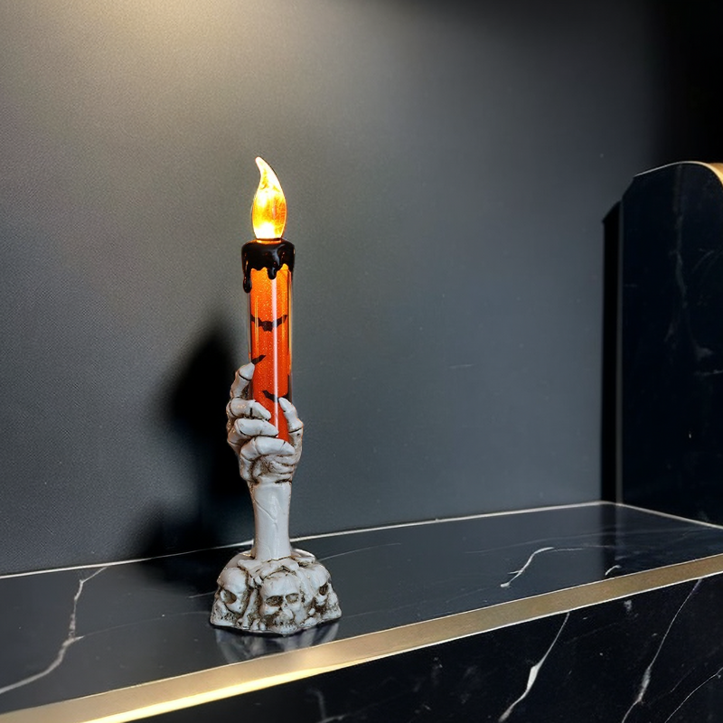 Calavera Mágica Halloween – Lámpara LED Mano Fantasma para Peques y Mayores 💀