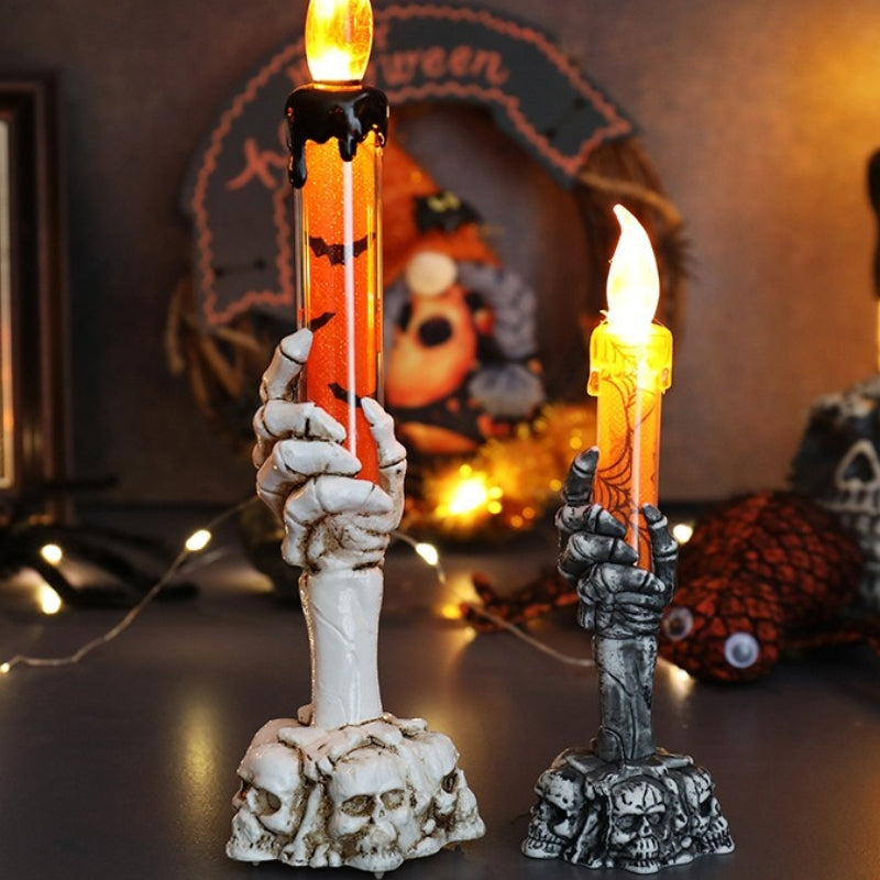 Calavera Mágica Halloween – Lámpara LED Mano Fantasma para Peques y Mayores 💀