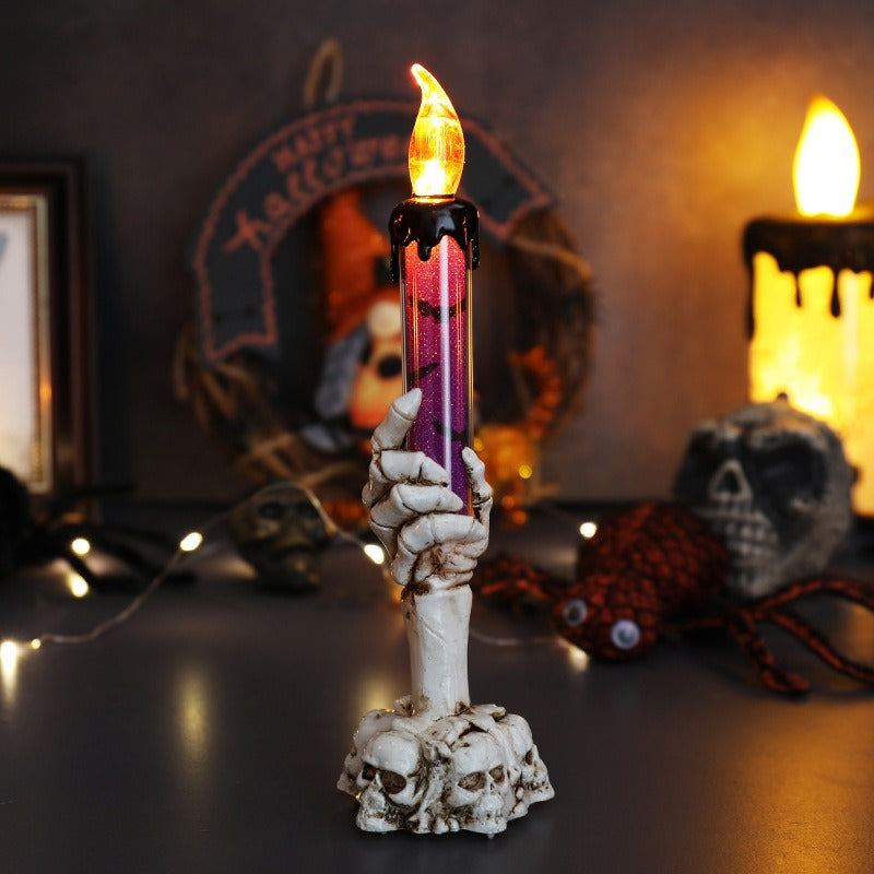 Calavera Mágica Halloween – Lámpara LED Mano Fantasma para Peques y Mayores 💀