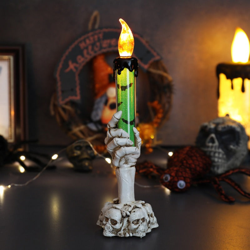 Calavera Mágica Halloween – Lámpara LED Mano Fantasma para Peques y Mayores 💀